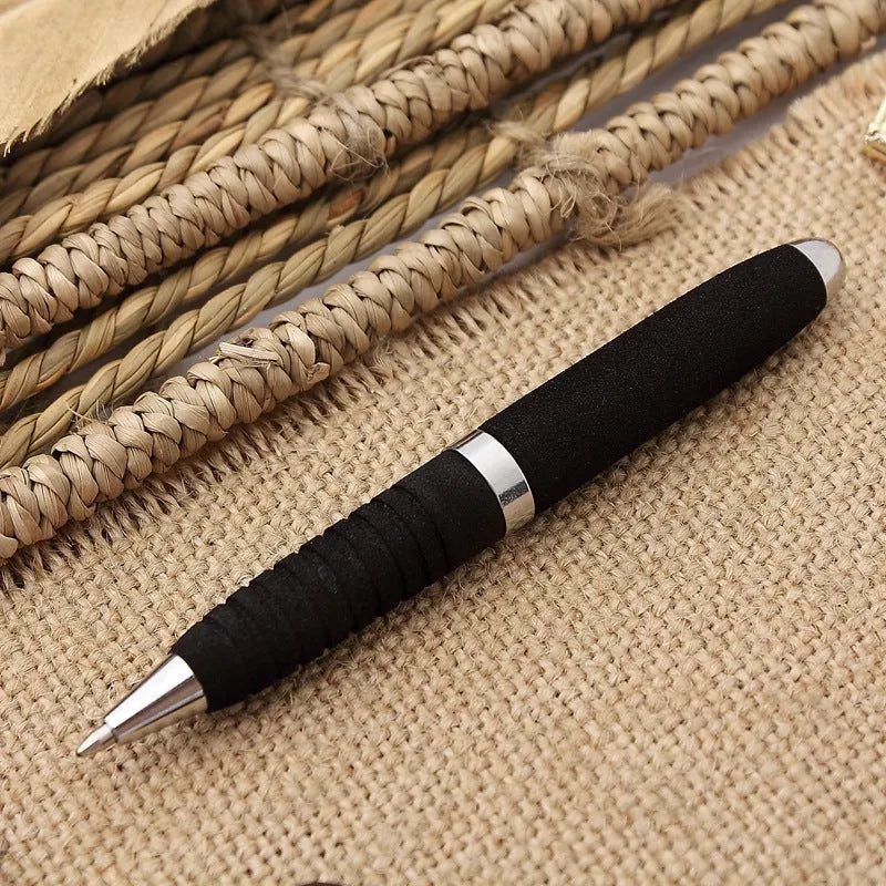 EVA metal cap mini ballpoint pen with 1.0mm bullet tip showing seven colour options