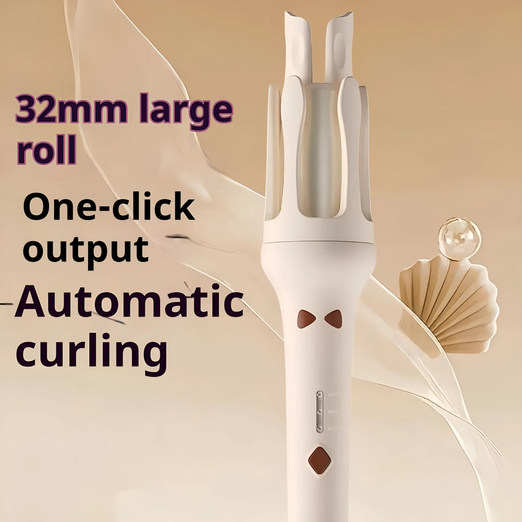 Automatic hair curler with 32mm barrel in multiple colour options including white and chigo variations