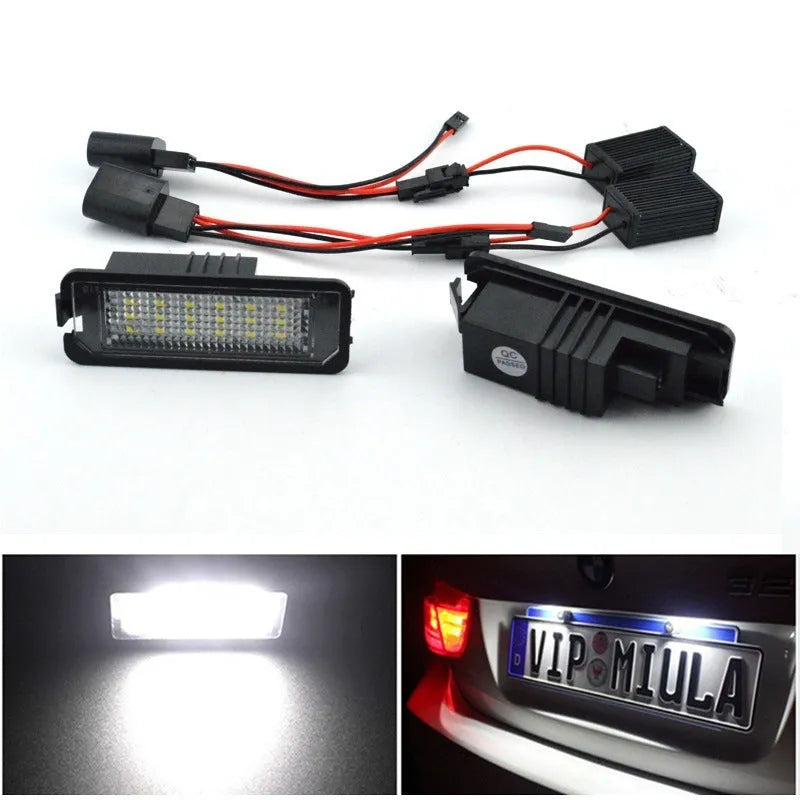 Volkswagen LED license plate light for Golf 4 5 6 Polo Phaeton with 24 SMD LEDs