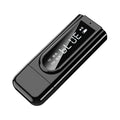 Black USB car FM Bluetooth receiver with AUX port for MP3 playback