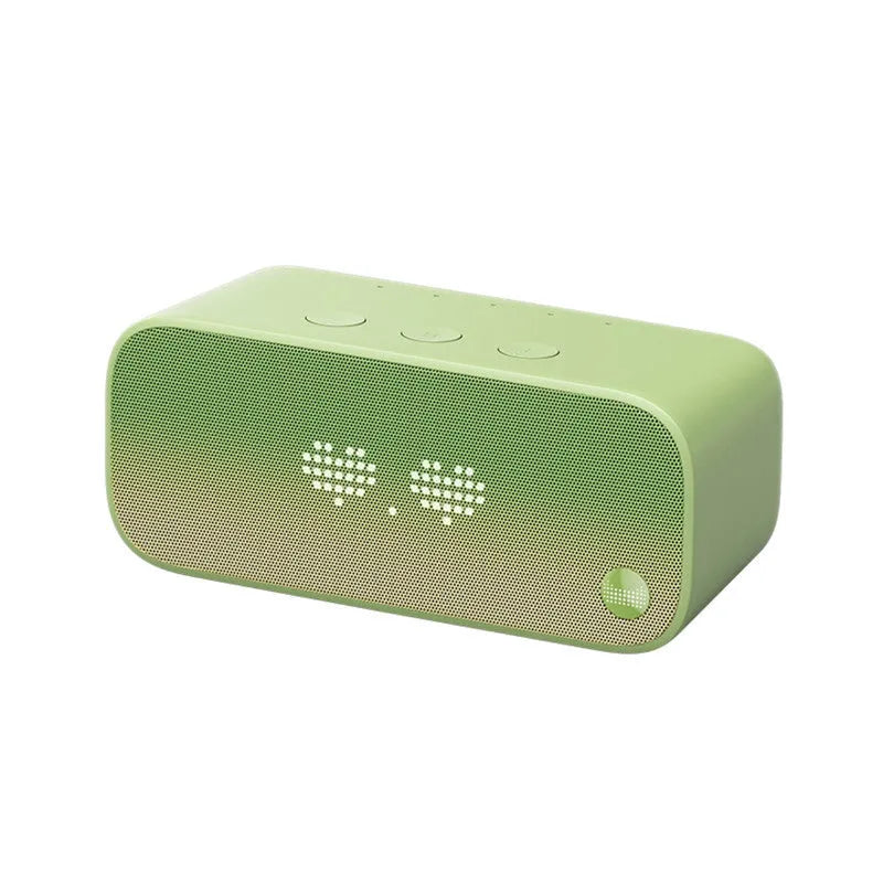 Artificial intelligence smart WiFi speaker in blue colour with bookshelf design and front-facing speakers