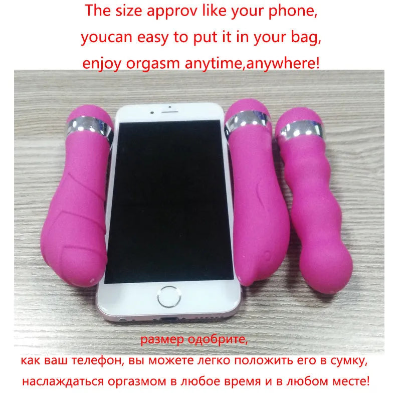 Six realistic mini dildo styles including vaginal and anal plug designs
