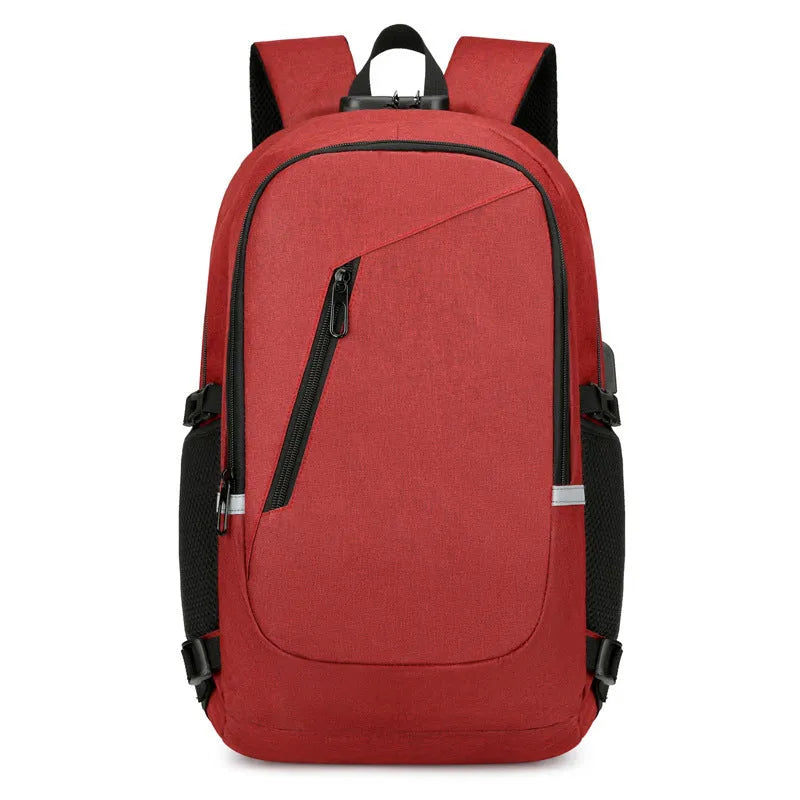 Oxford cloth computer backpack with 20-35L capacity in street trend style