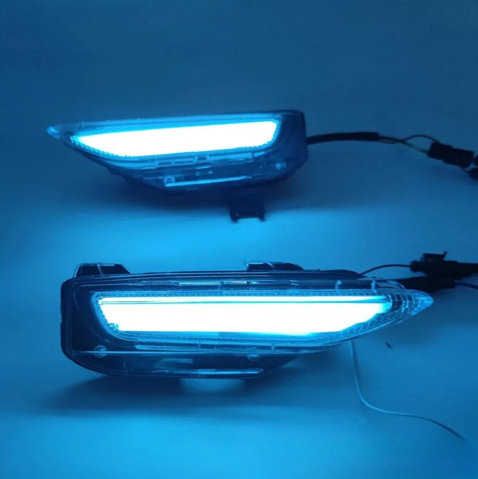 Infiniti Q50 Q70 front bumper LED daytime running and fog light assembly for 2014-2019 models
