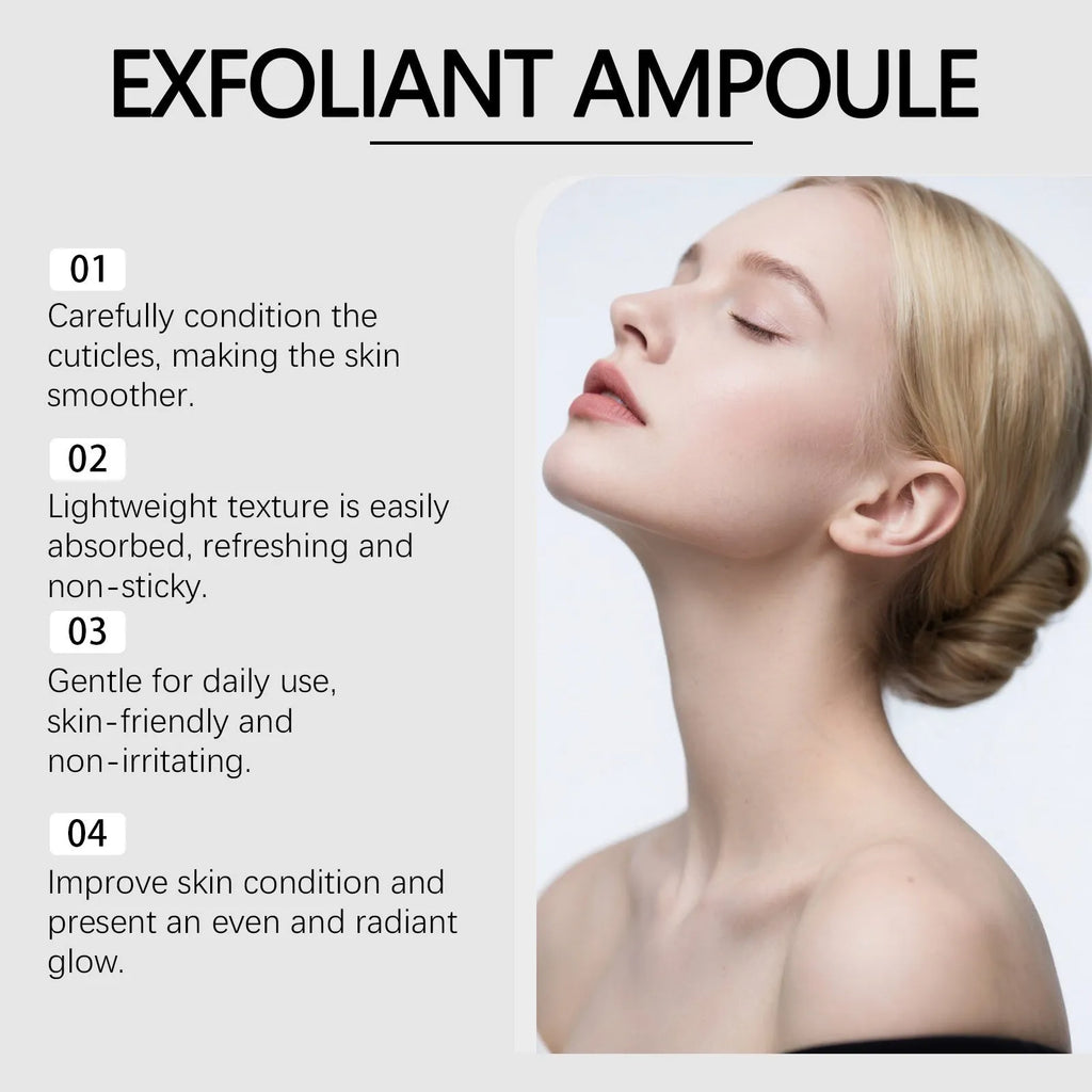 80ml bottle of facial exfoliating liquid with hyaluronic acid and salicylic acid