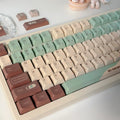 Craft Key CAP Matcha theme keycap set for cross satellite shaft mechanical keyboards.