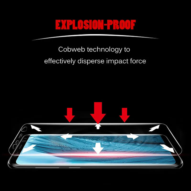 Purple light hydraulic film Samsung curved phone screen protector for S7 edge S8 S9 S10 models