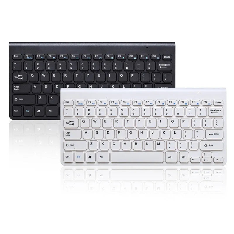 Wireless keyboard and mouse set in black colour with USB receiver