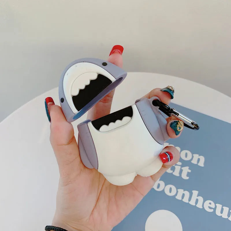 Silicone protective cover for AirPods 1 and 2 wireless Bluetooth headset case with personalised female design