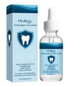 60ml bottle of dental restorative fluid with hydroxyapatite and theobromine for oral care.