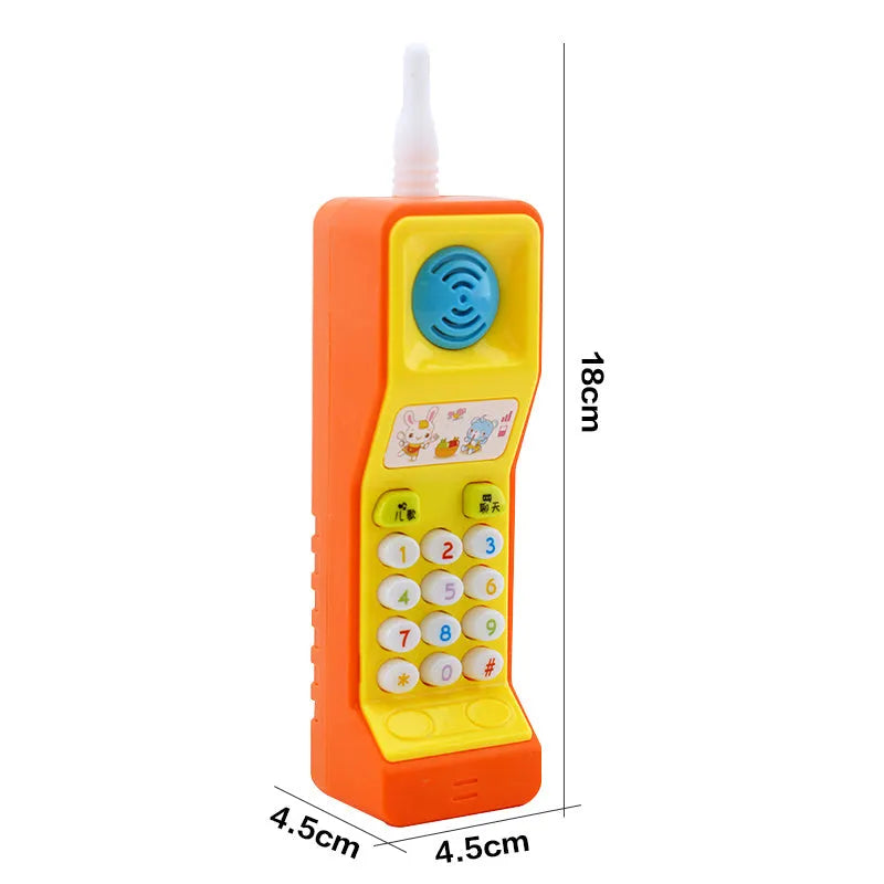 Children's educational toy with sound and light functions featuring cartoon animal design