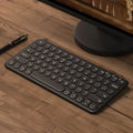Ultra-thin wireless keyboard and mouse set in white colour with included protective keyboard film