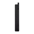 15cm aluminium alloy bookmark ruler with laser engraved scale in black grey colour