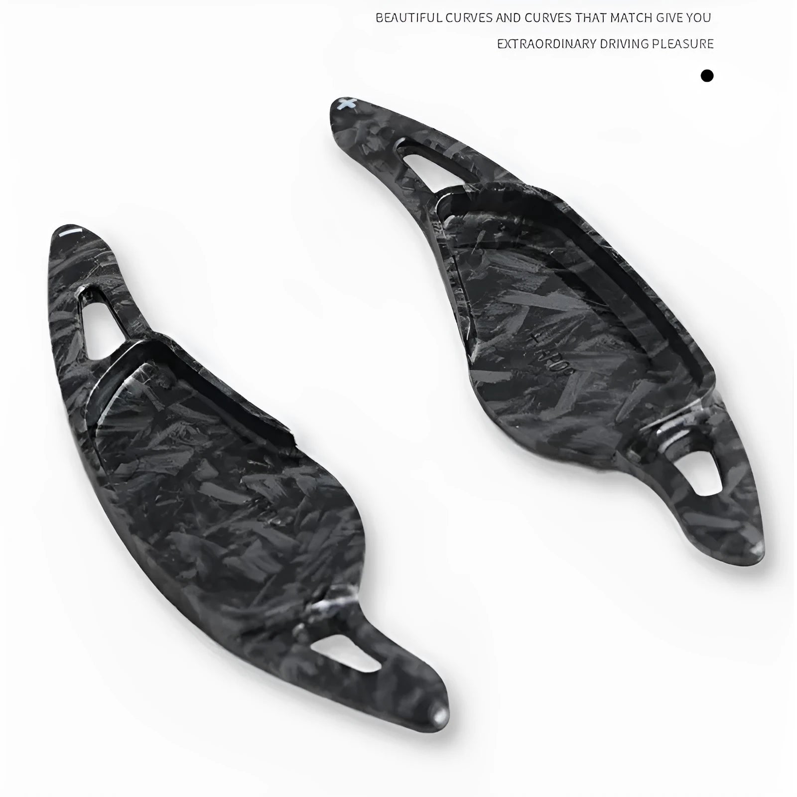 Carbon fibre pattern steering wheel paddle shifter for car interior modification