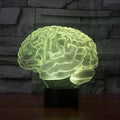3D acrylic illusion desk lamp with colour changing LED display on ABS base