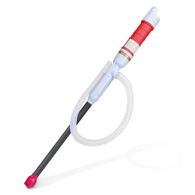 Blue manual siphon hand pump for fuel oil gasoline transfer with polypropylene construction