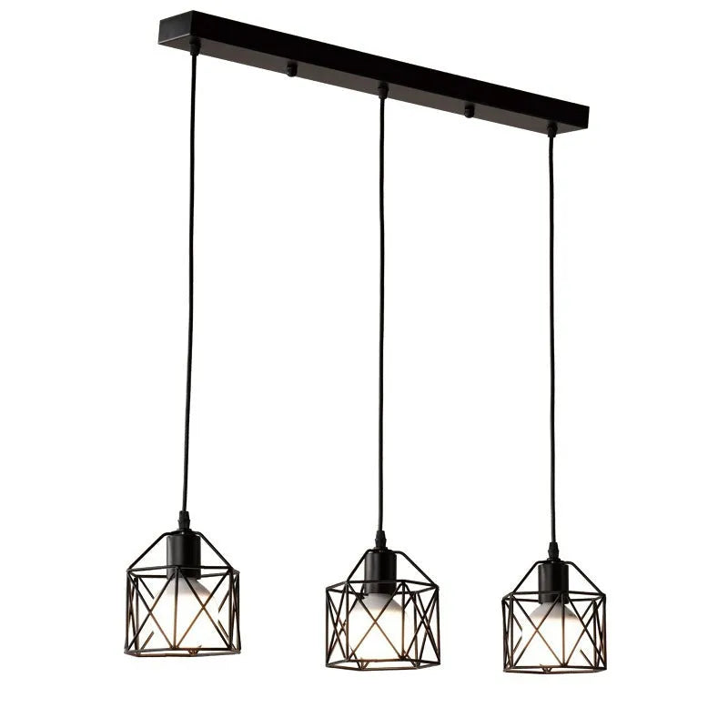 American country style decorative LED light with iron shade for home interior lighting