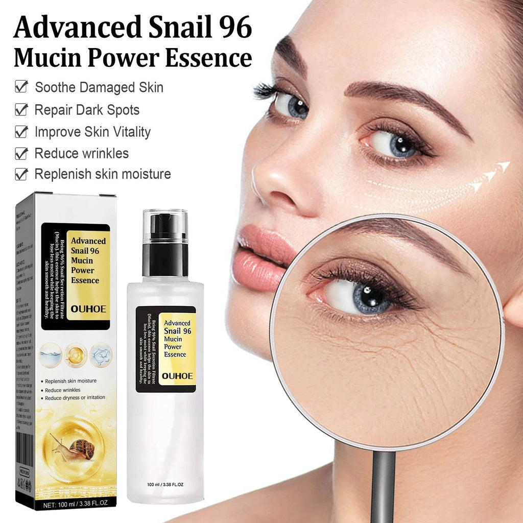 100ml bottle of original formula snail collagen facial serum for hydrating and firming skin.