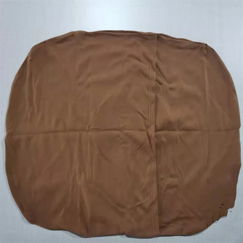 Beige portable cotton baby nest bed crib for newborns, measuring 75 cm by 45 cm.