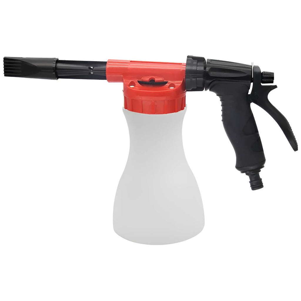 High-pressure foam water spray gun for garden use, shown in standard colour.