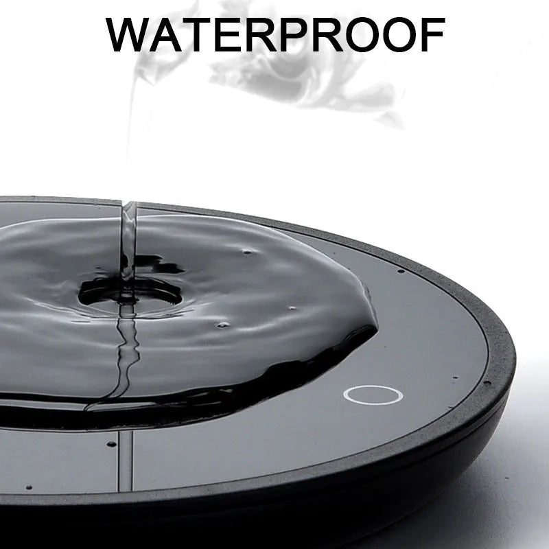 Black coffee mug warmer with temperature control switches and waterproof design