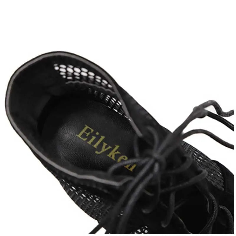 Black suede women's lace-up high heel shoes with pointed toe and 11.5 cm heel.