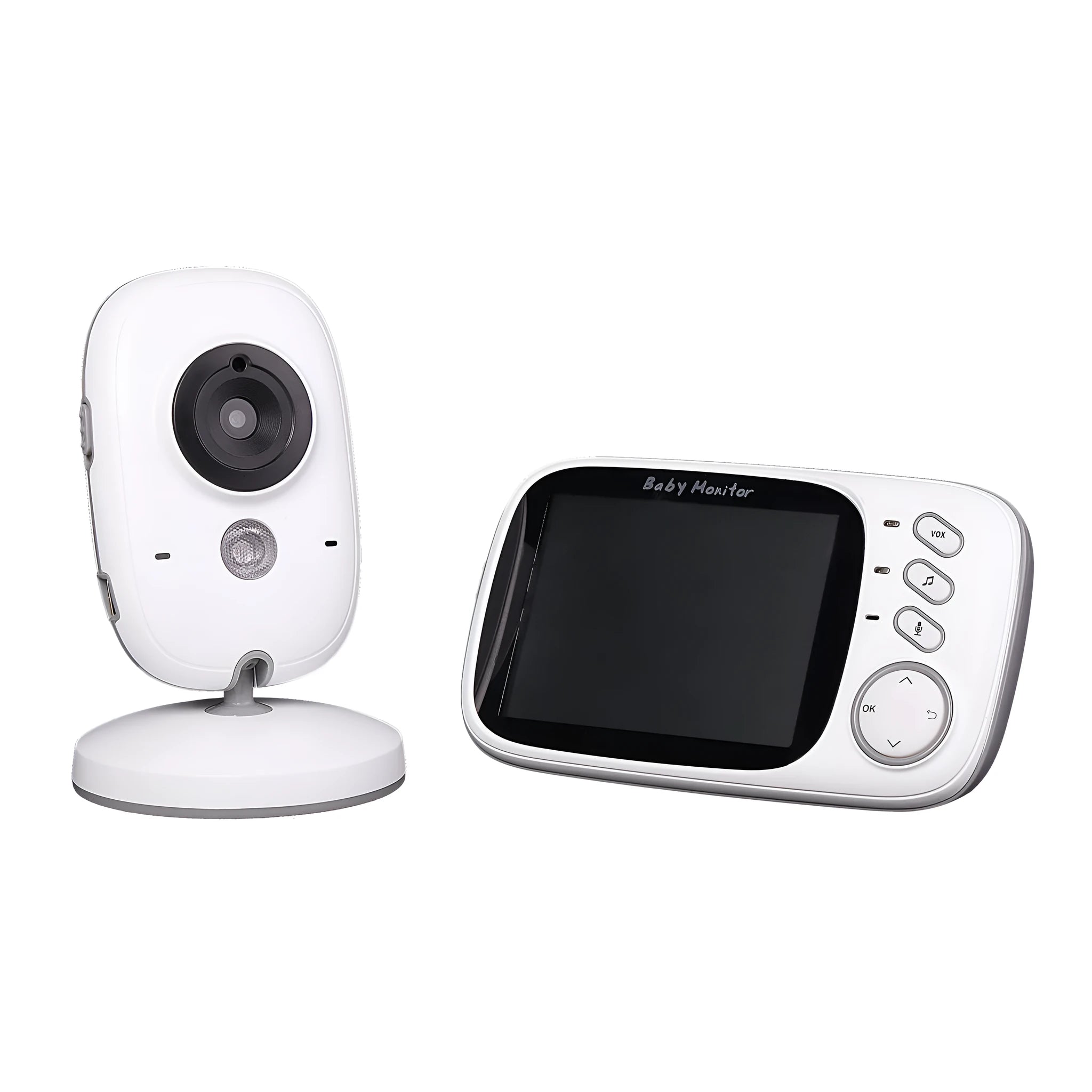 VB603 digital baby monitor with handheld colour LCD screen and separate nursery camera unit