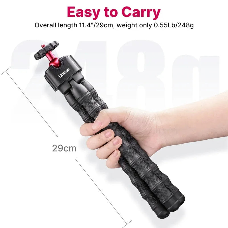 Multifunctional VLOG photography suite showing aluminium tripod and 2985-piece accessory collection.