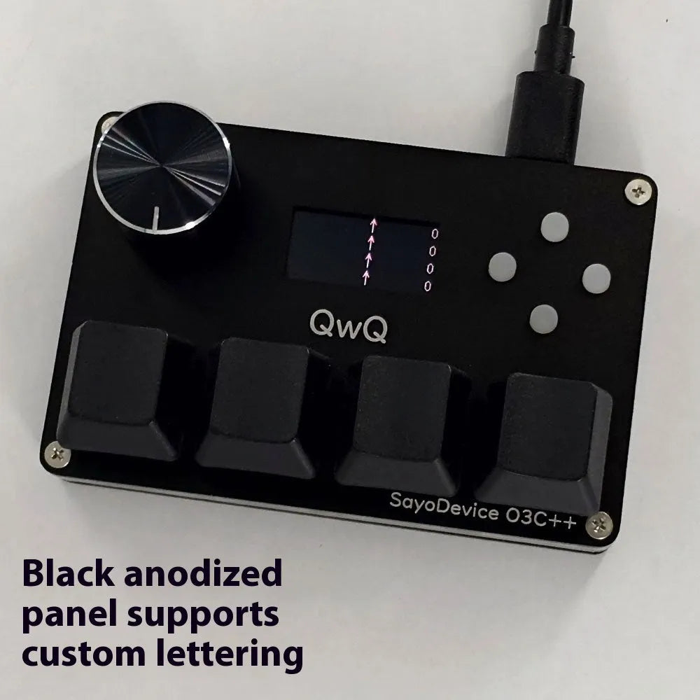 Customisable magnetic axis game keyboard numpad with IPS colour screen and programmable knob.