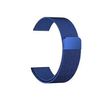 Apple Watch stainless steel mesh strap with magnetic clasp in silver, black, gold and rose gold