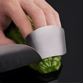 Stainless steel finger guard for kitchen cutting protection in single and double finger sizes