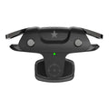 Black USB mobile phone game controller with compact ergonomic design measuring 5x2.5x2.96cm