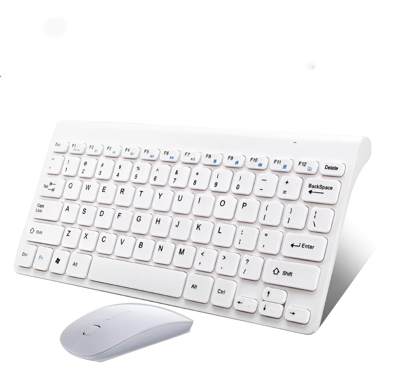 Wireless keyboard and mouse set in black colour with USB receiver