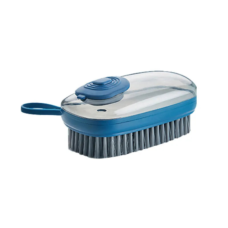 Automatic liquid cleaning brush with ergonomic ABS handle in multiple colour options