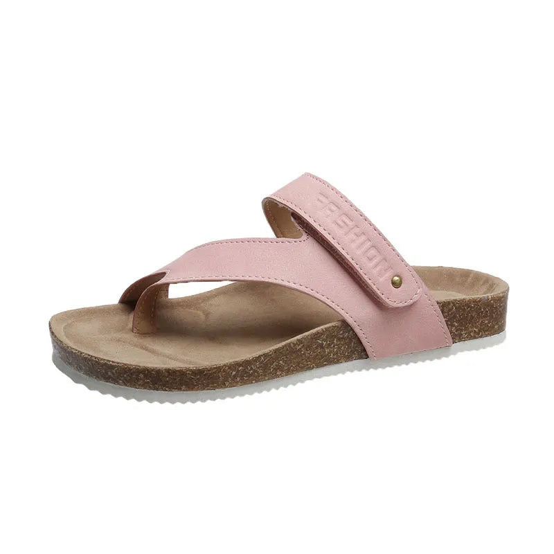 Thick-soled foam flip-flops with a flat toe ring in blue, shown on a white background.