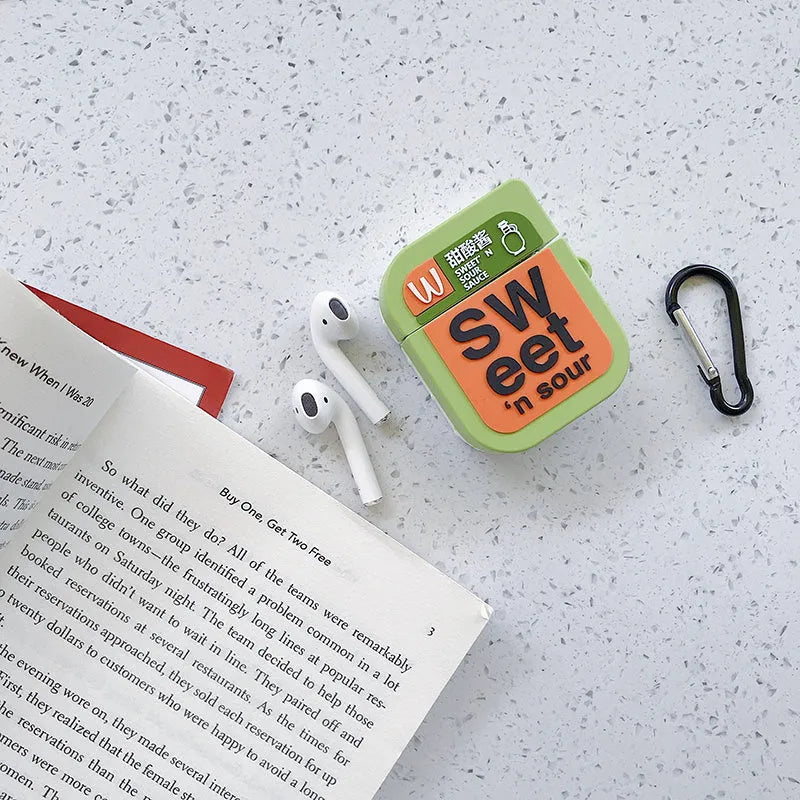 Cartoon animal silicone case for AirPods 1/2 generation in multiple colour options