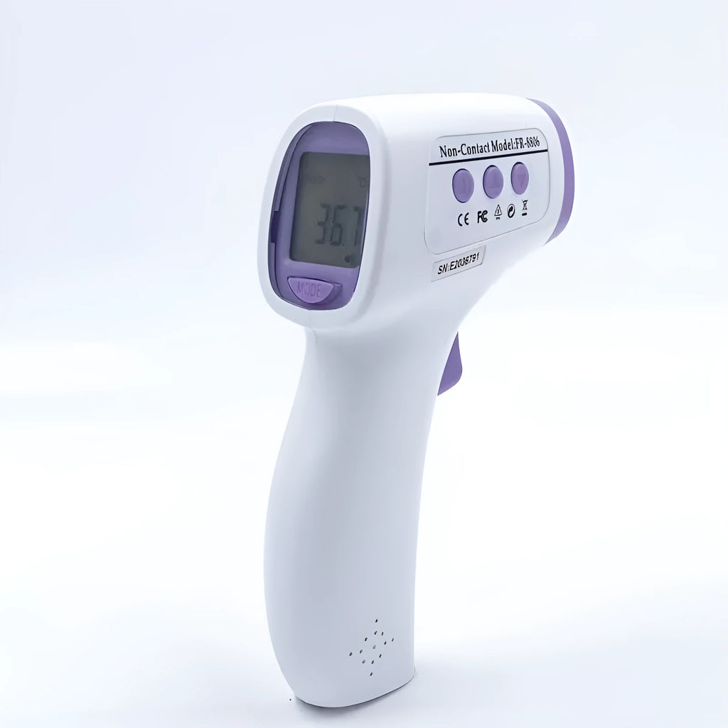 White digital non-contact thermometer for instant temperature measurement