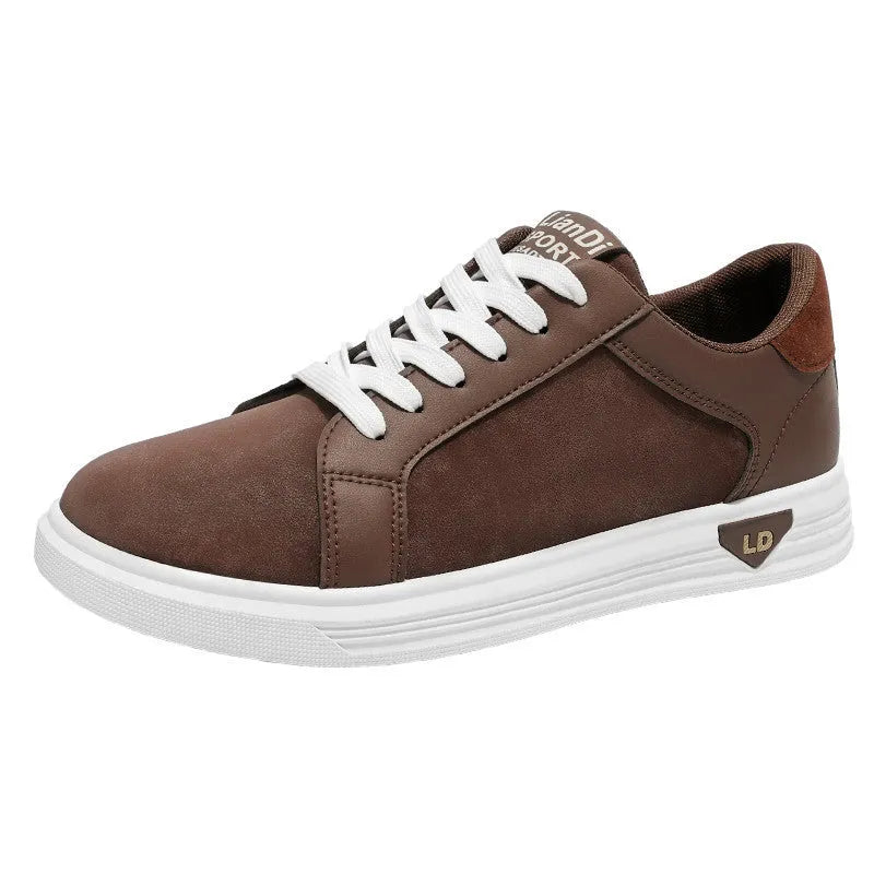 Men's snake pattern PU casual sneakers with high-cut ankle and rubber sole in black colour