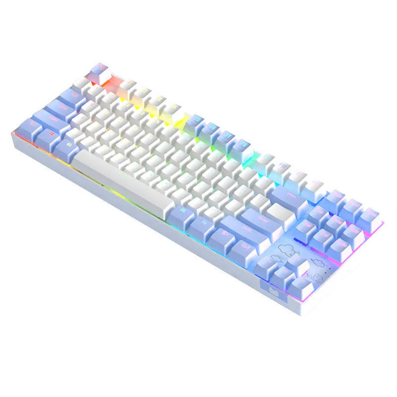 Wireless Bluetooth mechanical keyboard with metal construction and backlit keys