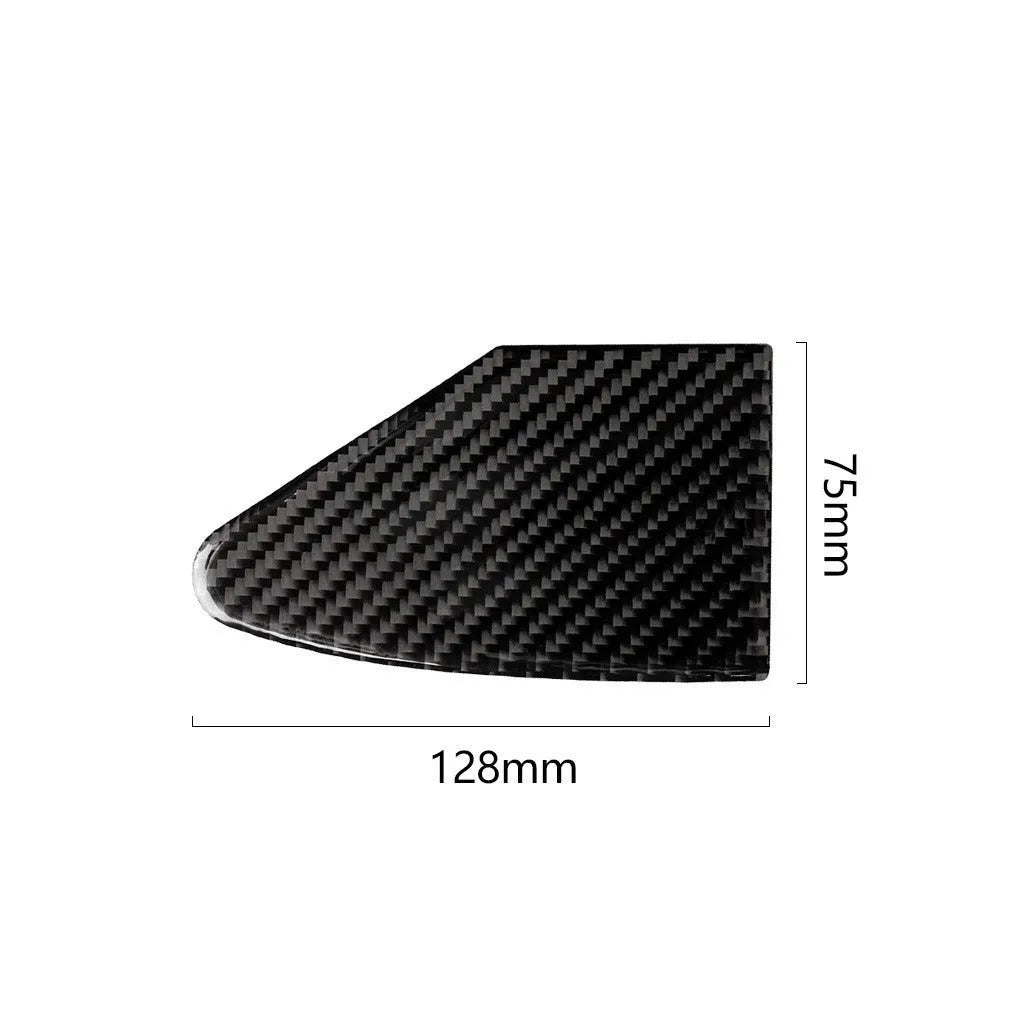 Carbon fibre USB charging port decorative sticker panel with adhesive backing