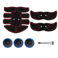 K81 digital display abdominal muscle patch with eight massage points in blue-edged version