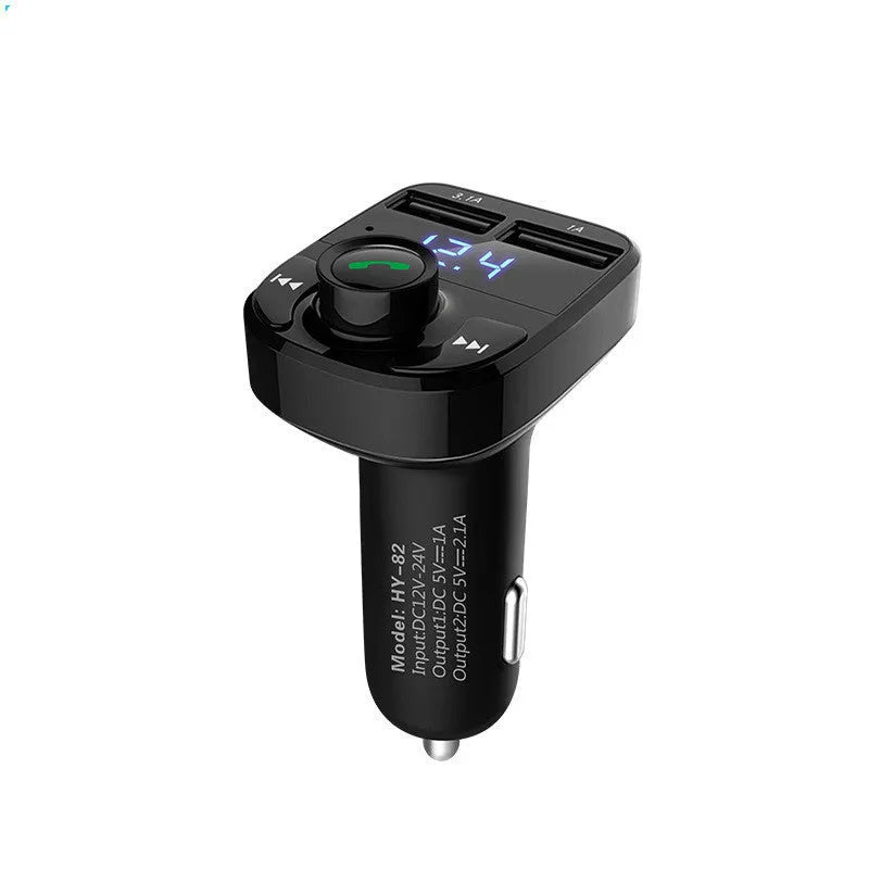 HY82 car Bluetooth FM transmitter for Hyundai and other vehicles with hands-free calling and USB charging