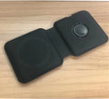 White foldable magnetic wireless charging dock showing dual charging surfaces and Type-C port