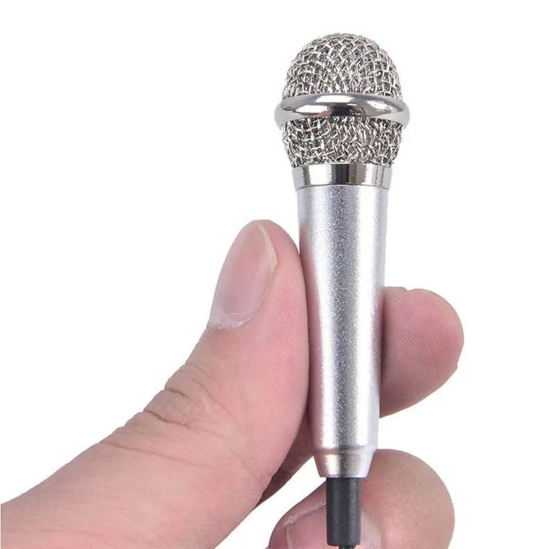T3 condenser microphone with 3.5mm jack for Android phones in blue, gold, red, or silver colours
