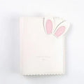 Cute Bunny mini photo album with 3-inch format and 16 loose-leaf pages in blue, pink or white