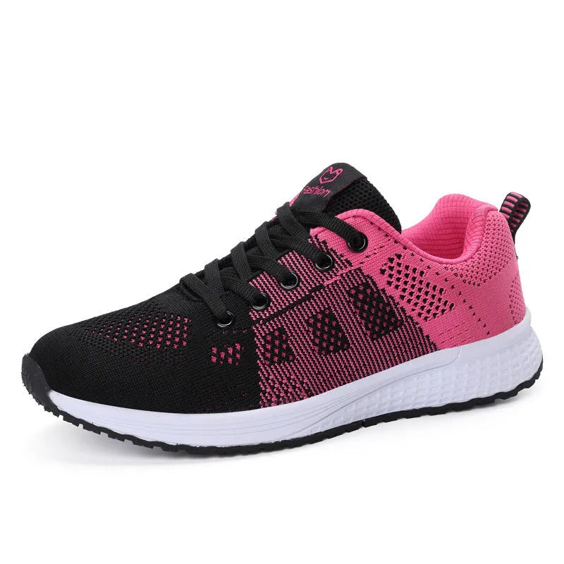 White women's high-top lace-up casual shoes with a PU upper and textured rubber sole.