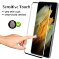 Samsung Galaxy S21 Ultra tempered glass screen protector with 3D curved edge design