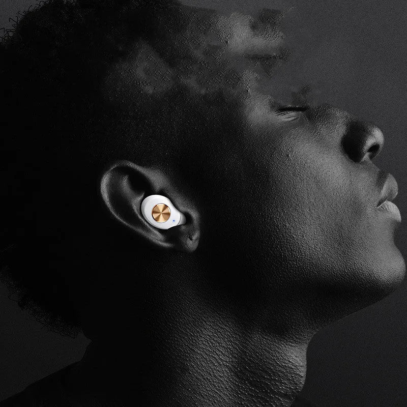 Pebble Series Wireless Bluetooth TWS earbuds in white, black and dark green colours with compact charging case.