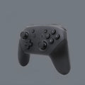 Black Switch PRO wireless Bluetooth gamepad controller on a table