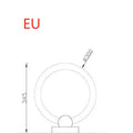 Nordic style circular chandelier lamp with a round acrylic shade and integrated LED light